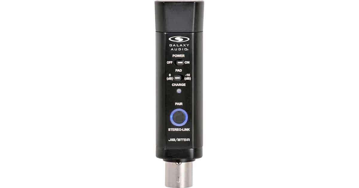 JIB/BT5R Wireless XLR Bluetooth 5.0 Receiver Front